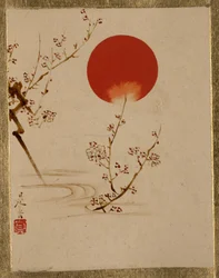 Sun and Plum Branches