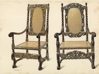 Chair, Property of P Macquoid; Chair, Property of Arthur S Cope