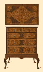 Chest of drawers inlaid with marquetry