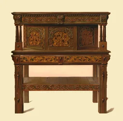 Oak Standing Buffet