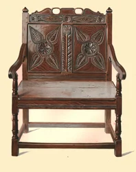 Welsh oak double chair