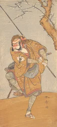 Onoe Matsusuke in the Role of Asahina in Edo no Haru Meisho Soga