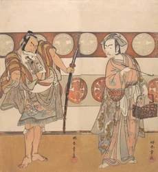 The Actors Ichikawa Yaozo III and Nakamura Sukegoro II