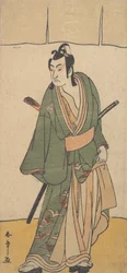 The Second Ichikawa Monnosuke in the role of Soga no Juro Sukenari, 2nd month, 1785