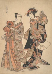 The Third Segawa Kikunojo as Ochiyo and Bando Mitsugoro as Hanbei