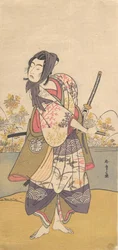 The Third Segawa Kikunojo in the Role of Soga no Goro Tokimune