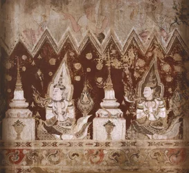 Detail from the surviving murals
