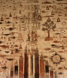Mural depicting Mount Meru, 1734