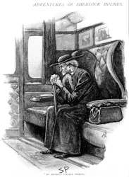 Scene from The Adventure of the Final Problem by Arthur Conan Doyle