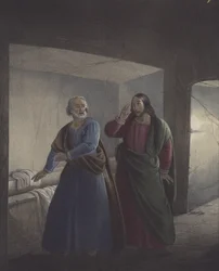 Peter and John at the Sepulchre. He is risen.