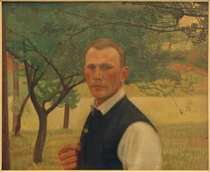 Self-Portrait in Green