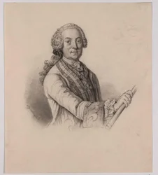 Count Leopold Daun (Pencil Drawing by Siegmund L