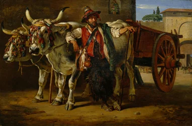 Man with Bull Cart, Florence