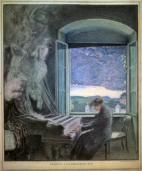 Allegory of Beethoven as a Musical Genius