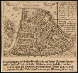 1668 Map of Constantinople