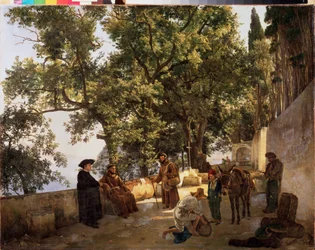 A Terrace on a Seashore, Cappuccini near Sorrento