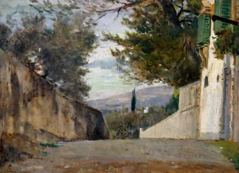 The Salita del Pellegrino in Florence