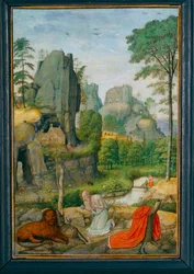 Landscape with Saint Jerome Penitent and the Cure of the Lion