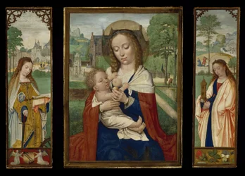 Virgin and Child; Saints Catherine and Barbara