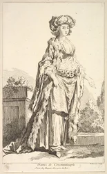 Dame de Constantinople, from Recueil de diverses figures étrangères Inventées par ..., 18th century