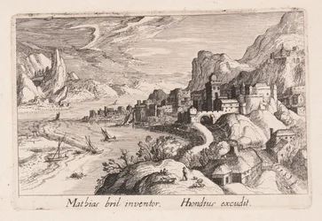 Alpine River Valley, from Topographia Variarum Regionum