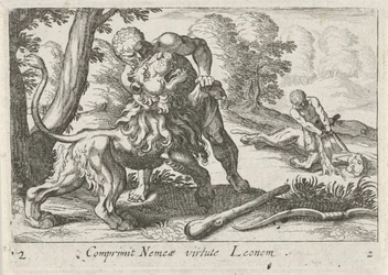 Hercules Fighting the Nemean Lion