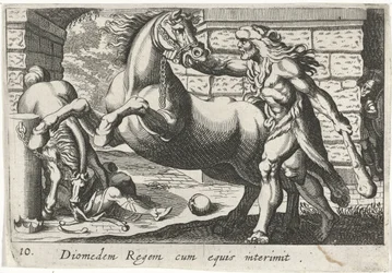 Hercules Tames the Horses of Diomedes