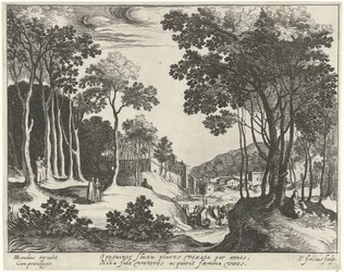 Landscape with Christ and the Healing of the Bleeding Woman (Landscapes with Scenes from the Life of Christ)