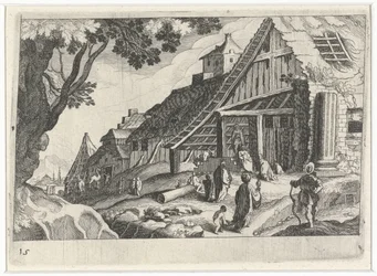 Cityscape with the Adoration of the Magi