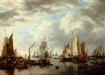Shipping before Dordrecht, 1651