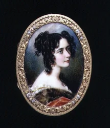 Portrait Miniature of Georgina Carolina, Lady Astley