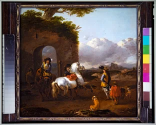 Cavaliers in an Italianate Landscape