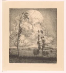 Clouds Over Rolling Landscape