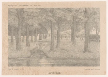 Farm Between Trees