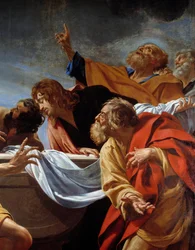 The Apostles at the Tomb of the Virgin (detail)