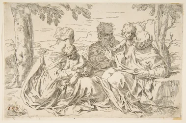 Holy Family with Saint Elizabeth and Saint John the Baptist