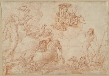 Jupiter, Neptune and Pluto Paying Homage to the Coat of Arms of Cardinal Borghese