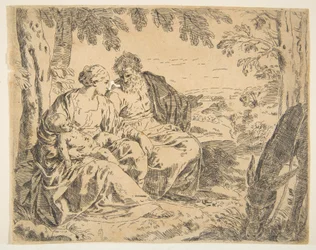 Rest on the Flight into Egypt (detail)