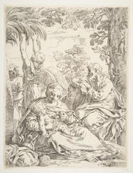 The Holy Family Resting on Their Flight into Egypt