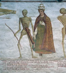 Death asking the Pope to dance (detail)