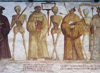 Death with the Monk (detail)