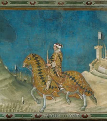 The Condottiere Guidoriccio da Fogliano on Horseback