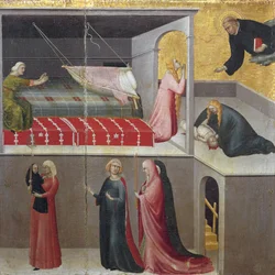 The Miracle of the Child Falling from His Cradle