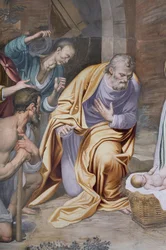 Adoration of the Shepherds, 1578-82 (detail)