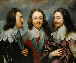 Charles I, King of England 1600-1649, from Three Angles The Triple Portrait, 1636