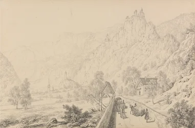 Album of 30 Views in the Tyrol and Italy: The Ruins of the Nunnery of Seben near Klausen, 27th Oct.r 1840