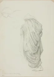 Bending Female Figure, Study for Mirror of Venus