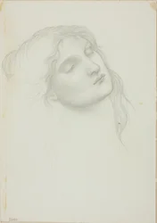 Head of Woman with Eyes Closed