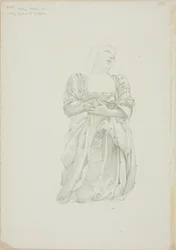 Reflection of Kneeling Female Figure, study for The Mirror of Venus