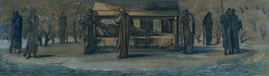 King Arthur at Avalon (Study)